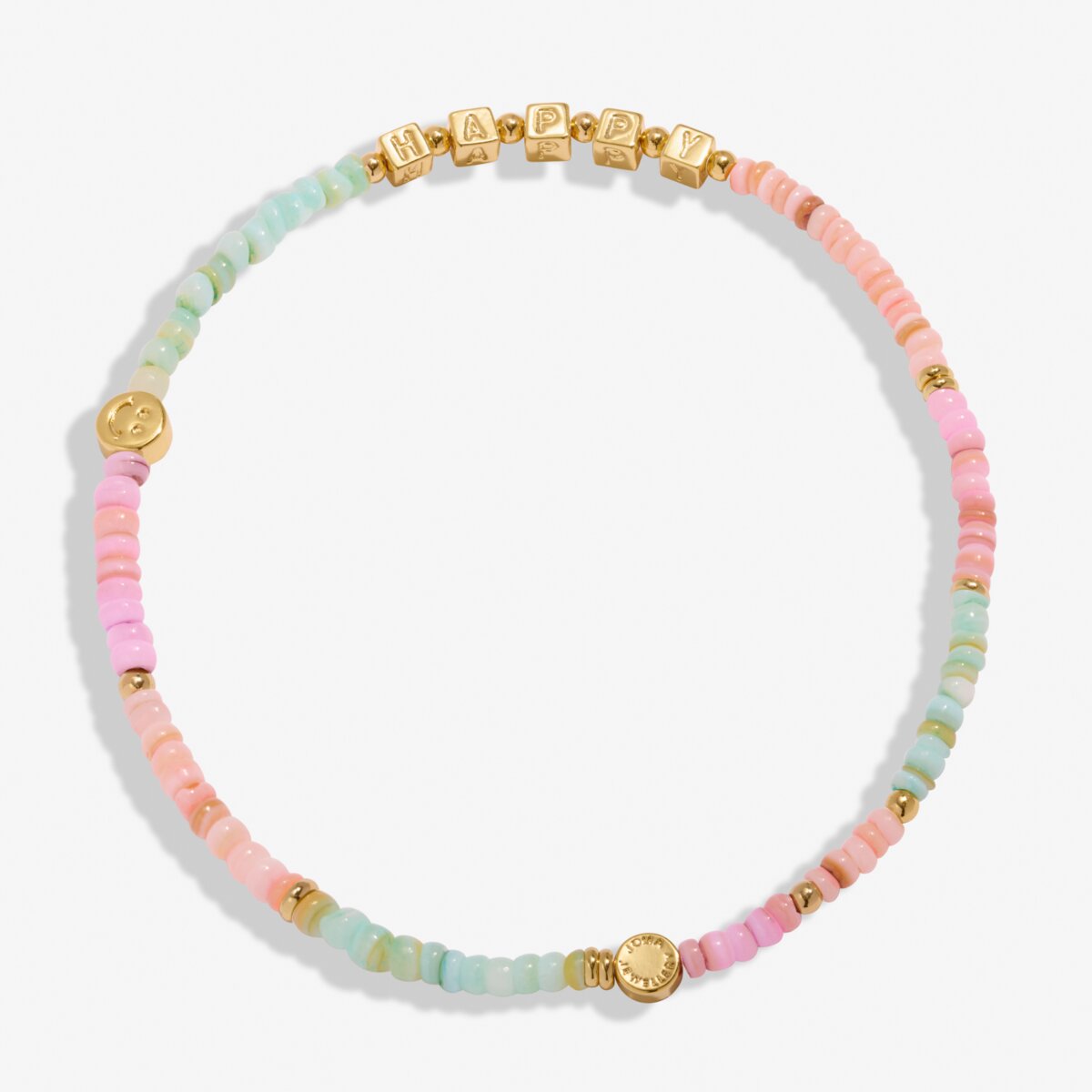 Happy Little Moments 'Live Happy' Gold Plated Anklet