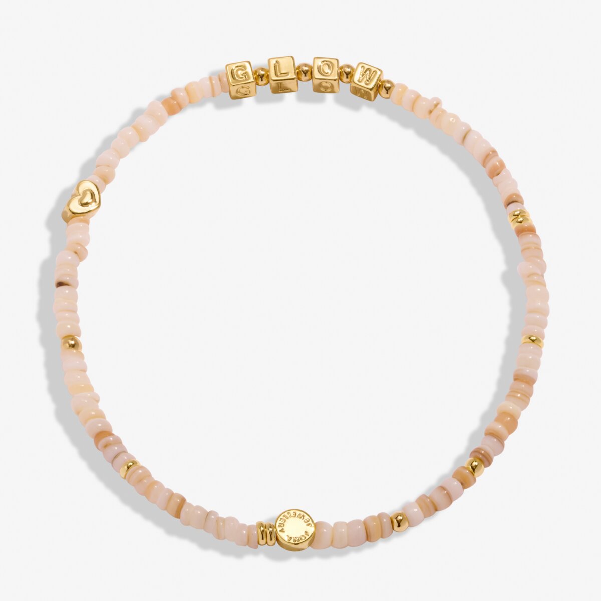 Happy Little Moments 'Let Your Soul Glow' Gold Plated Anklet