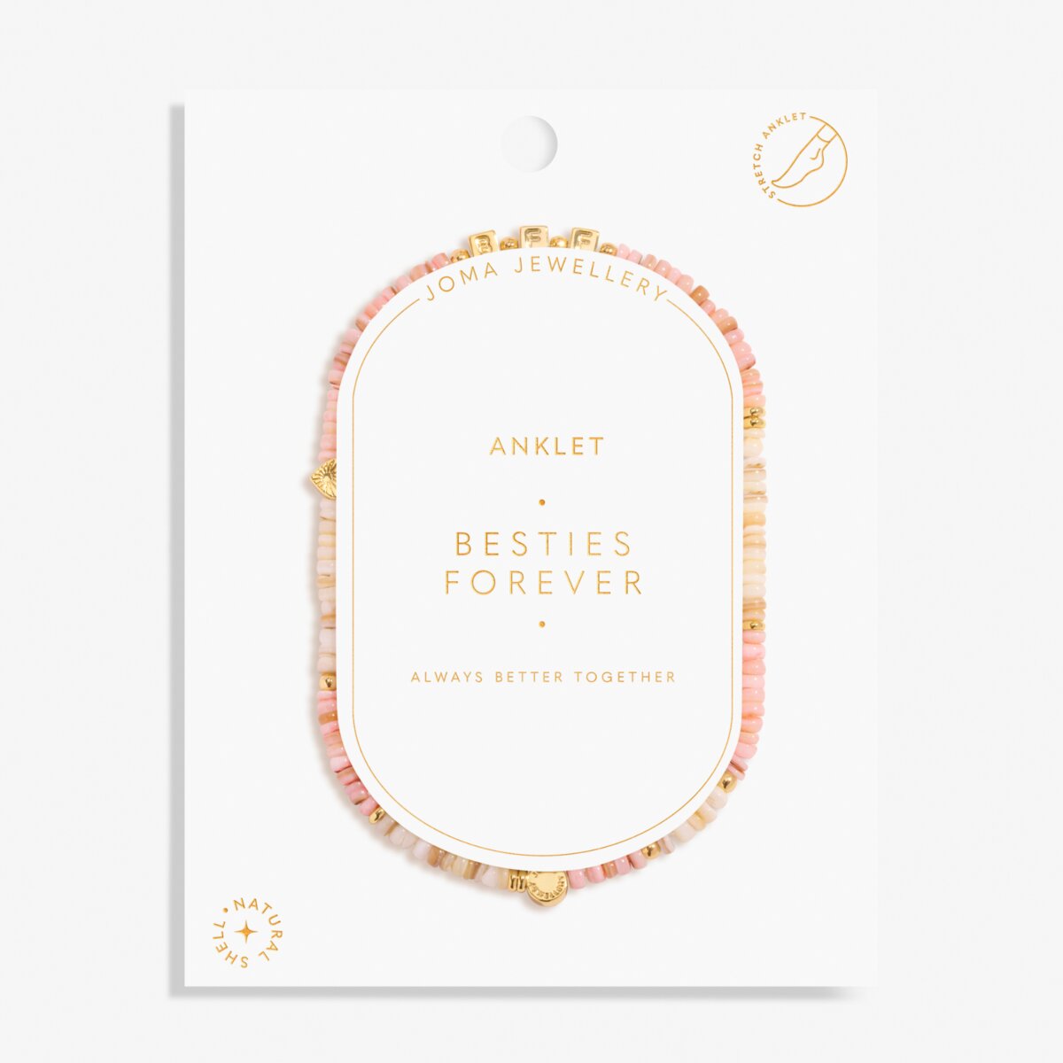 Happy Little Moments 'Besties Forever' Gold Plated Anklet