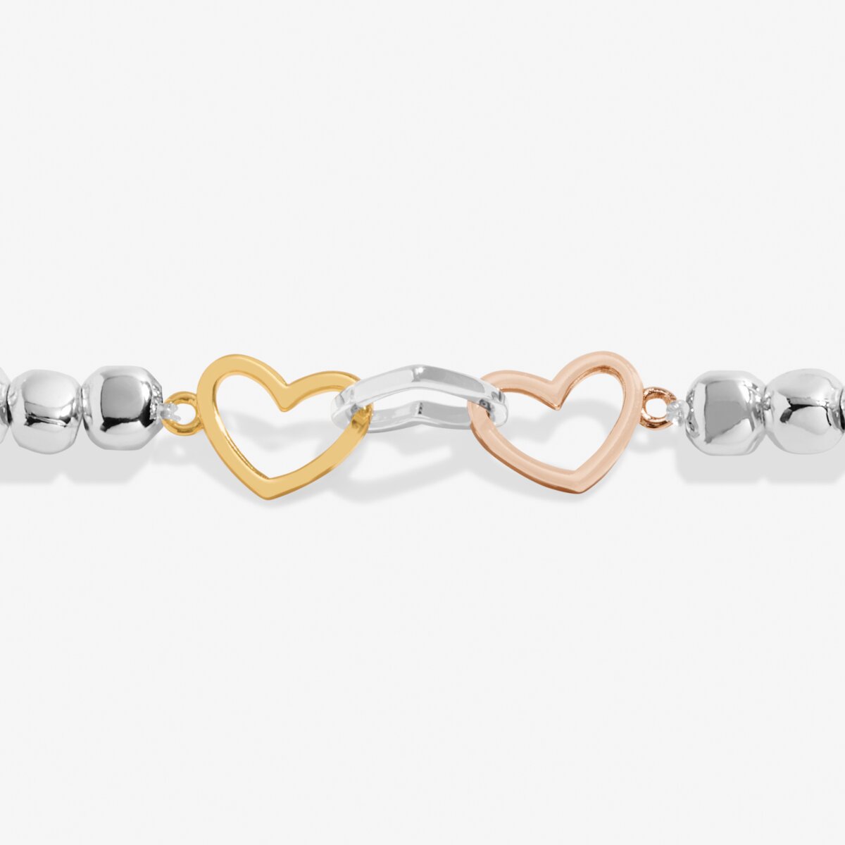 Forever Yours 'Mum Forever Loved' Trio In Silver, Gold & RG Plated Bracelet