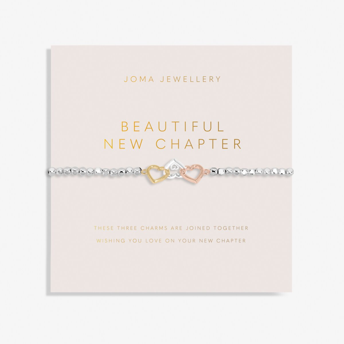 Forever Yours 'Beautiful New Chapter' Trio In Silver, Gold & RG Plated Bracelet