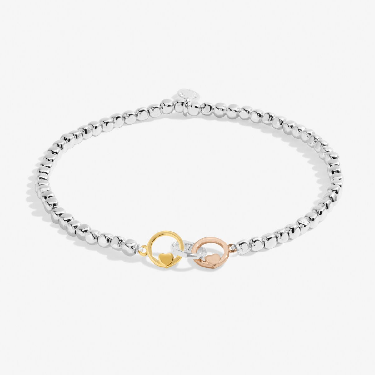 Forever Yours 'Dream Believe Achieve' Trio In Silver, Gold & RG Plated Bracelet