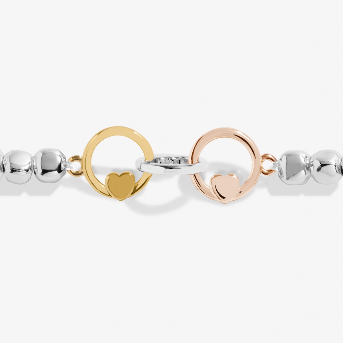 Forever Yours 'Dream Believe Achieve' Trio In Silver, Gold & RG Plated Bracelet