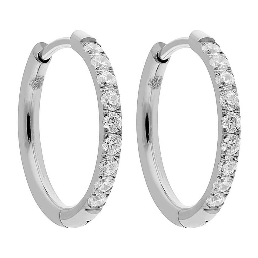 Interc Eternity SS Silver Earring- 18mm