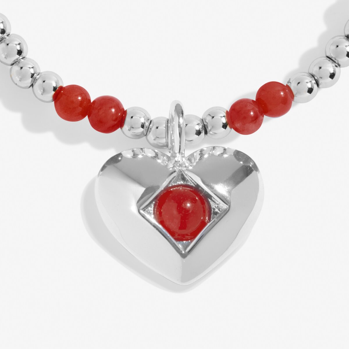 Birthstone A Little 'January' Silver Plated Bracelet