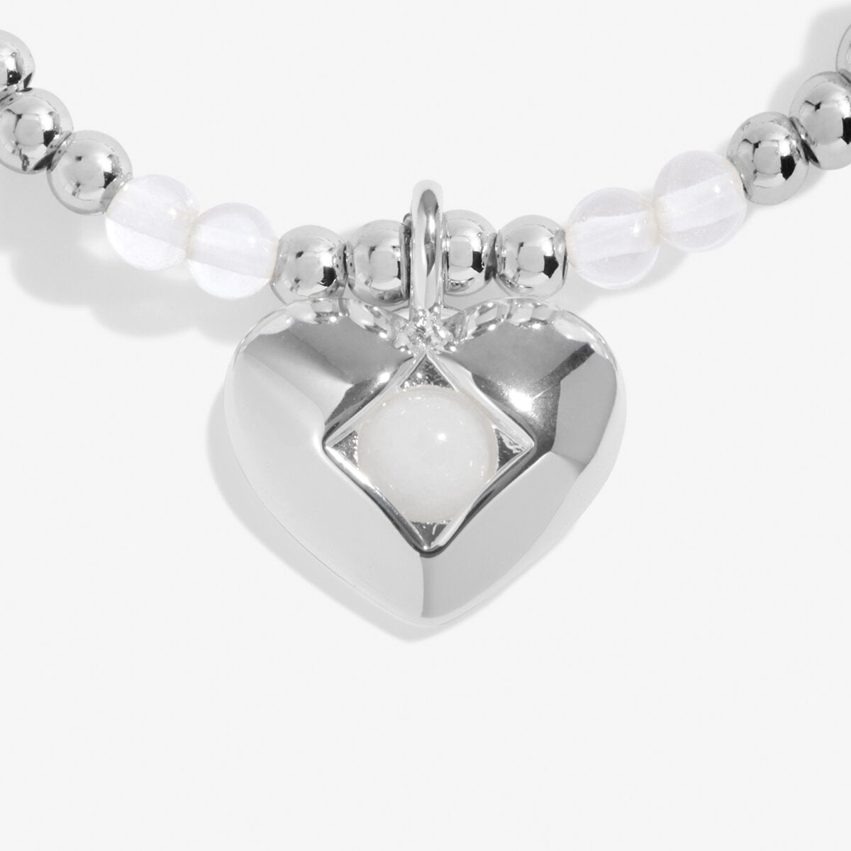 Birthstone A Little 'April' Silver Plated Bracelet