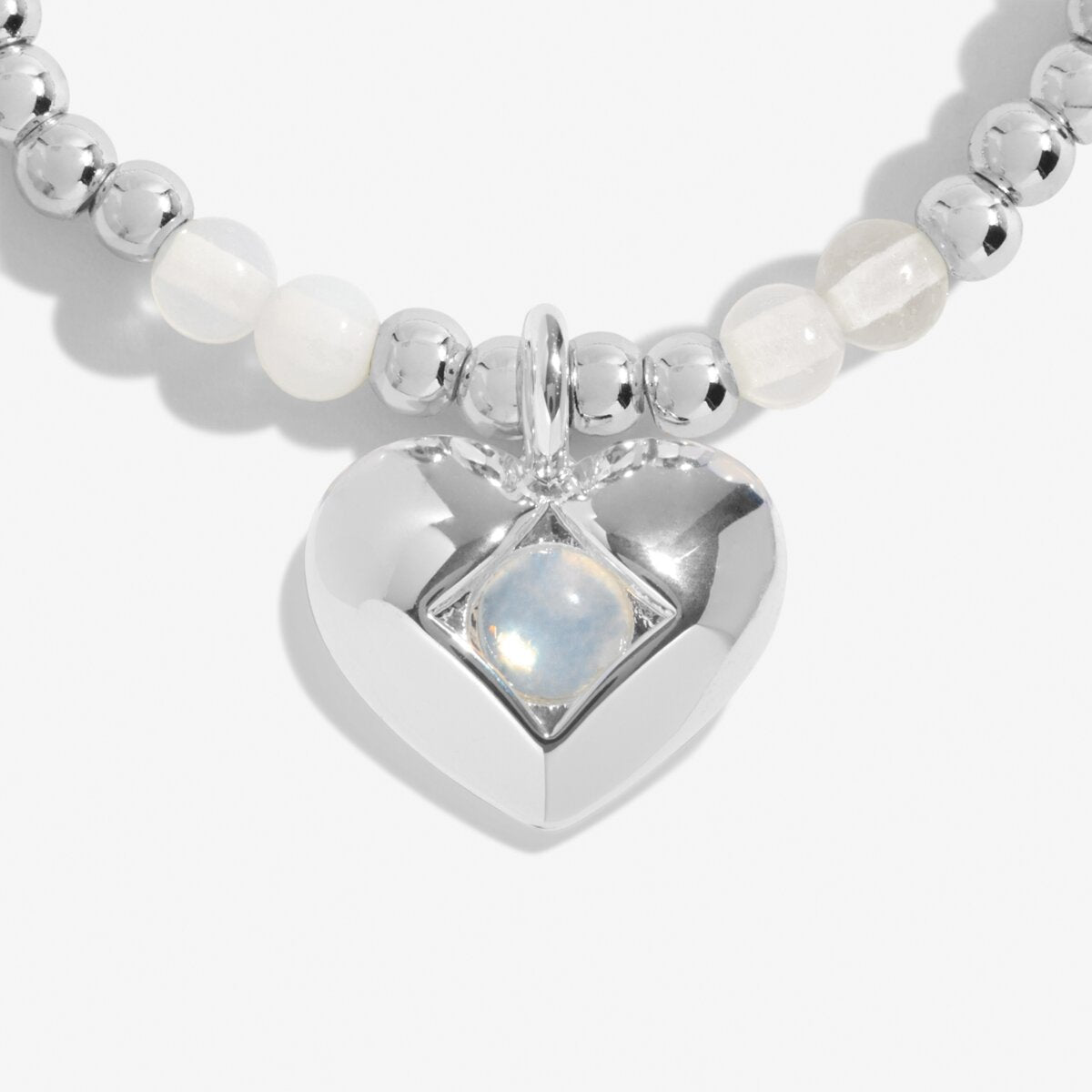 Birthstone A Little 'June' Silver Plated Bracelet