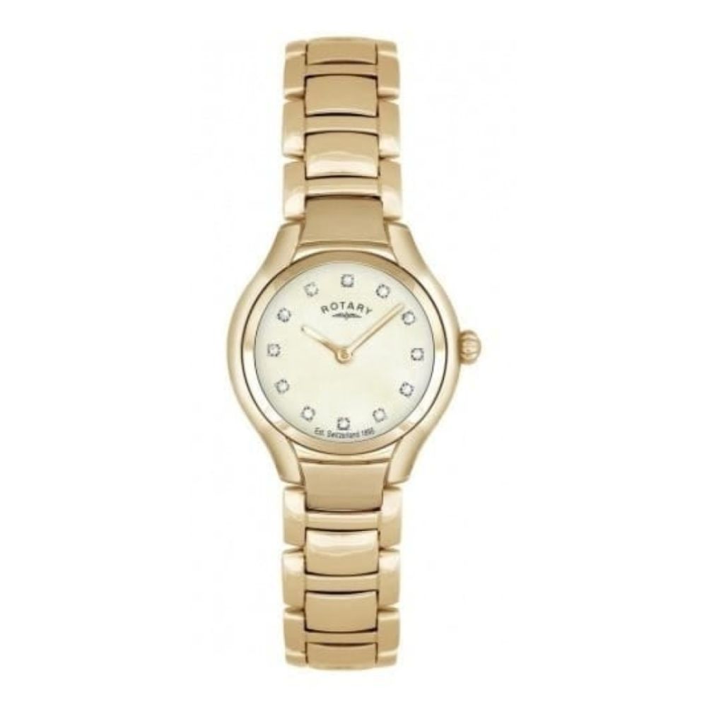 Ladies Gold Plated MOP Dial Watch