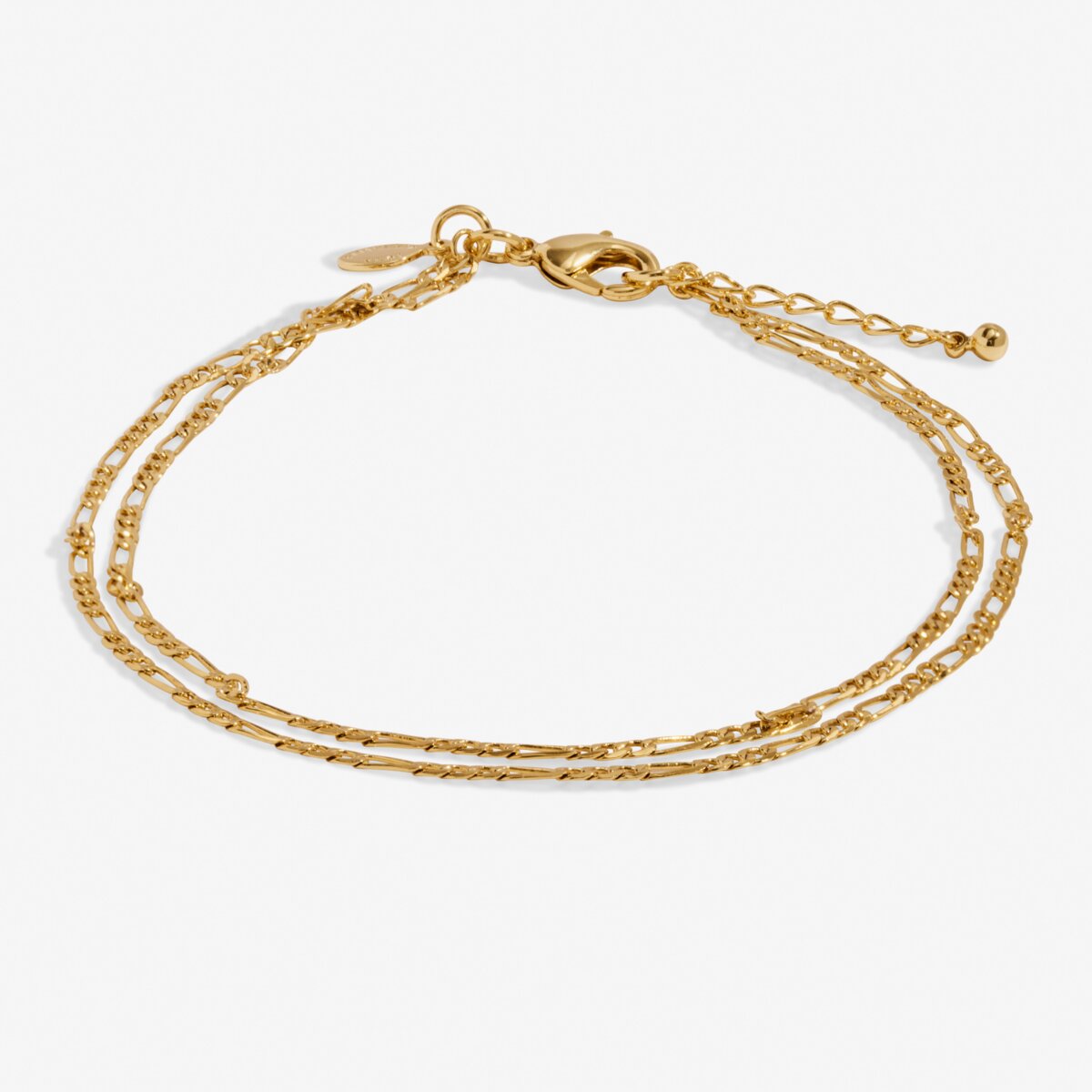Double Figaro Gold Plated Anklet
