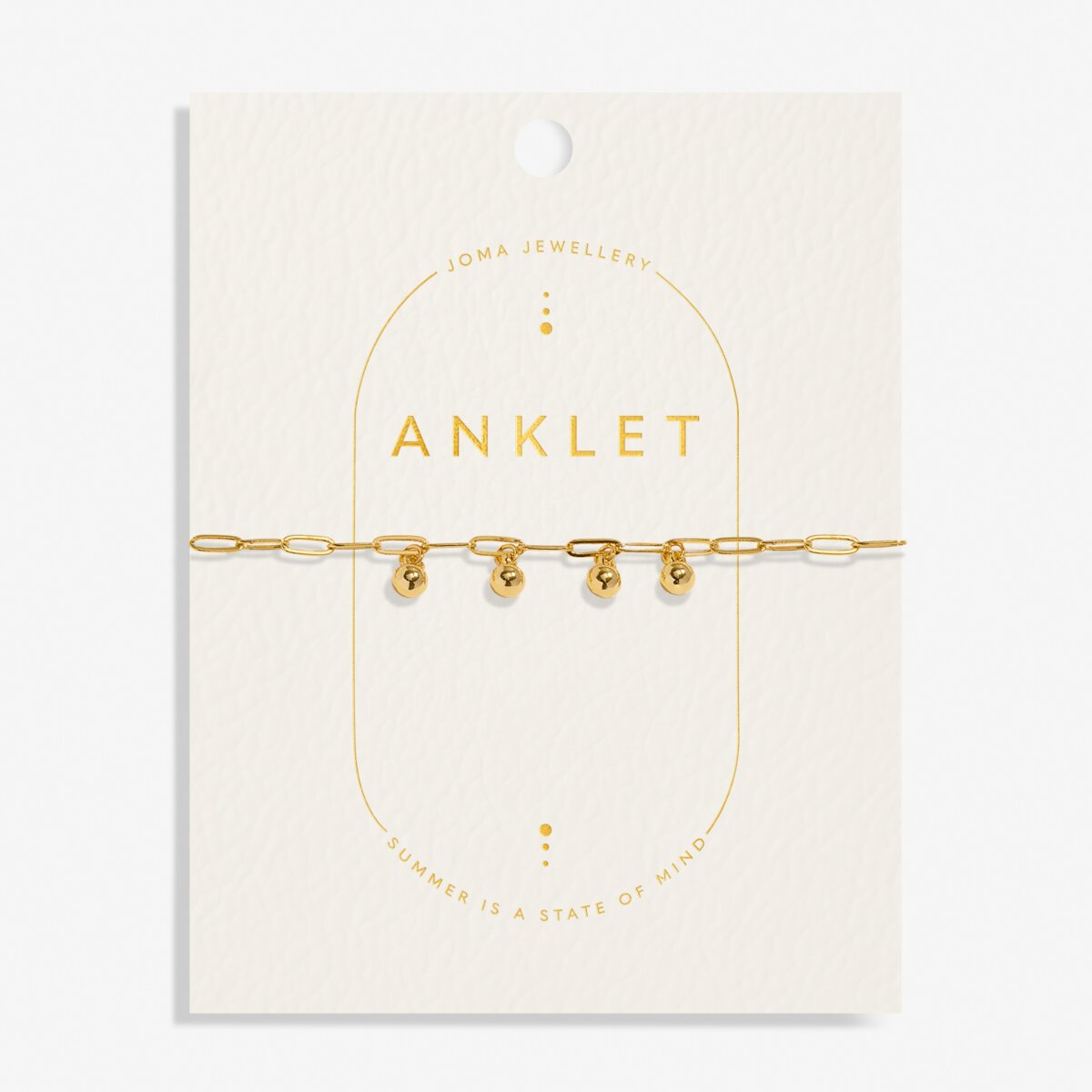 Gold Plated Charms Anklet
