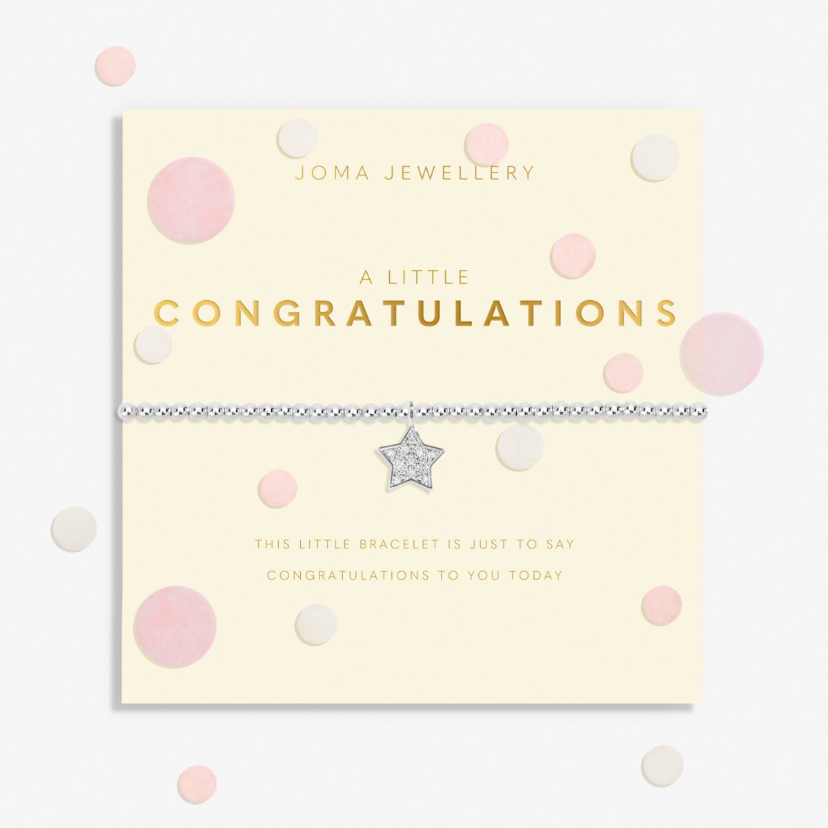Confetti A Little 'Congratulations' Silver Plated Bracelet