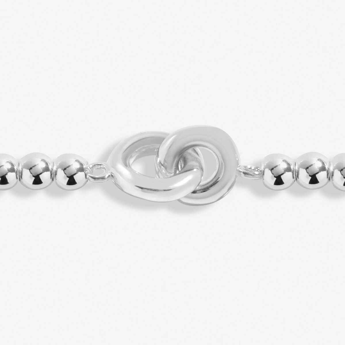 Linked Circles Silver Plated Anklet