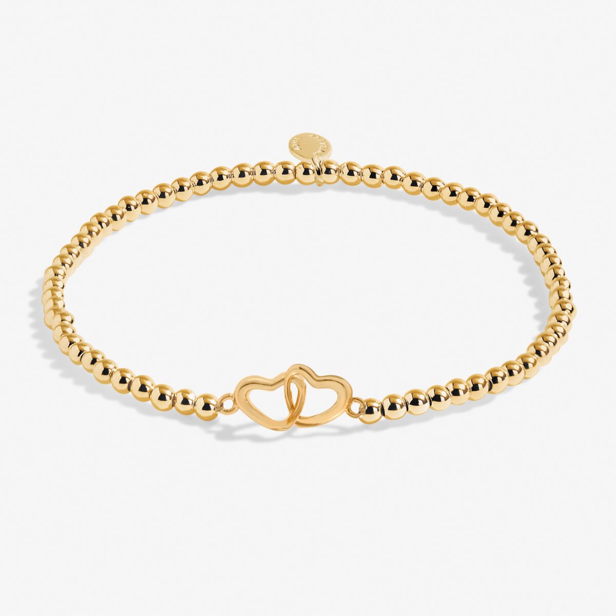 Linked Heart Gold Plated Anklet