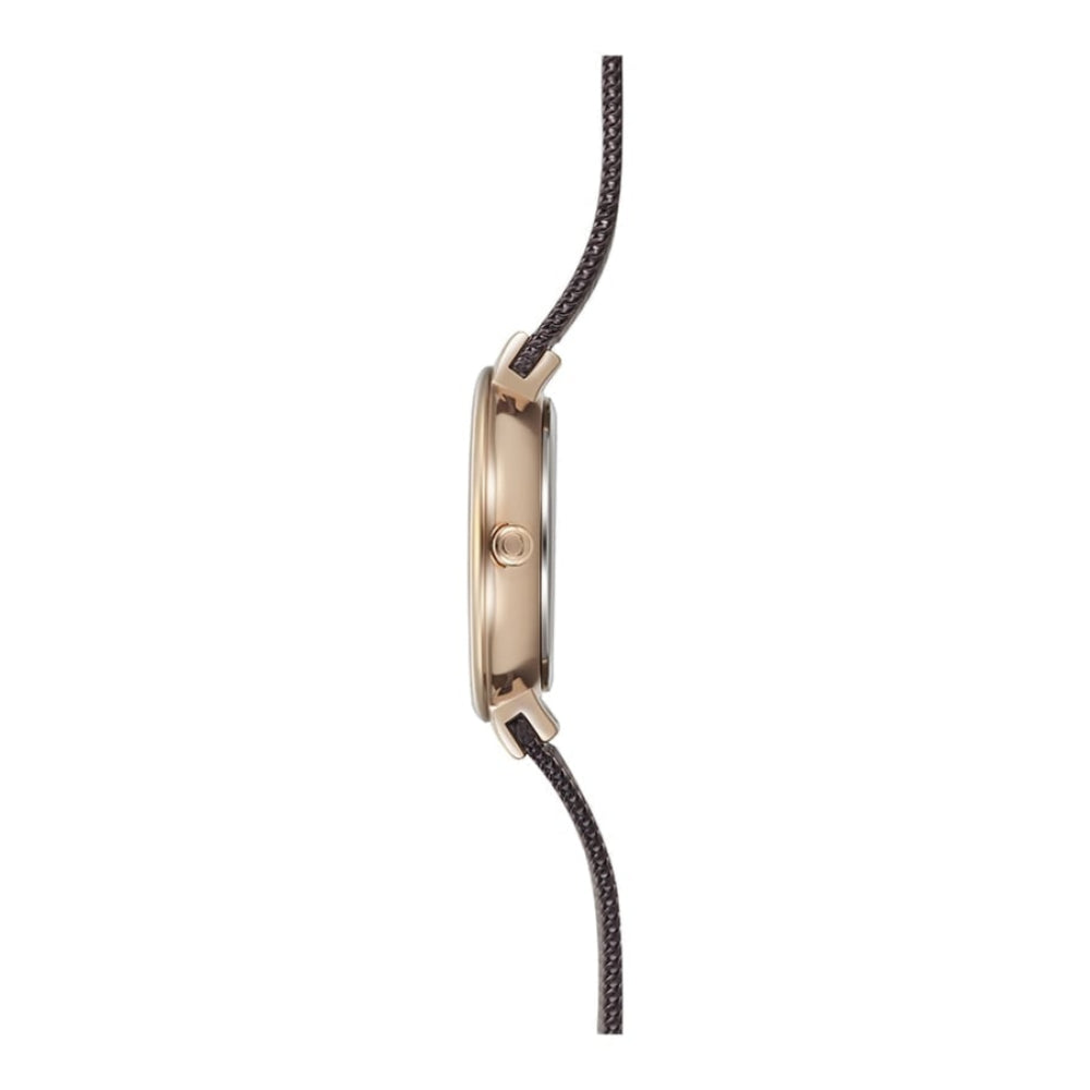 KLAR LILLE - WALNUT Rose Gold Plated Stainless Steel Mesh Bracelet Watch