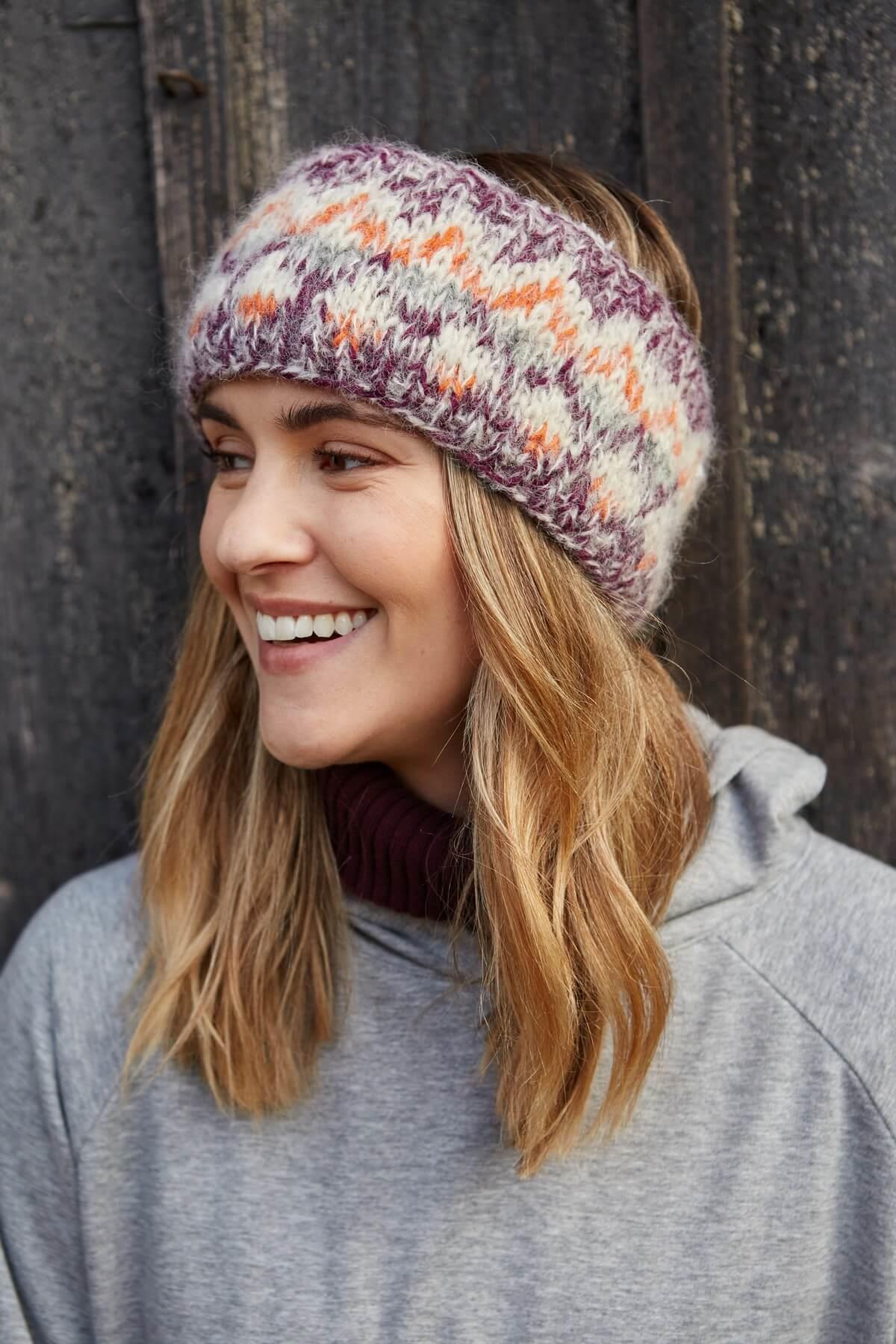 Totnes Headband Damson