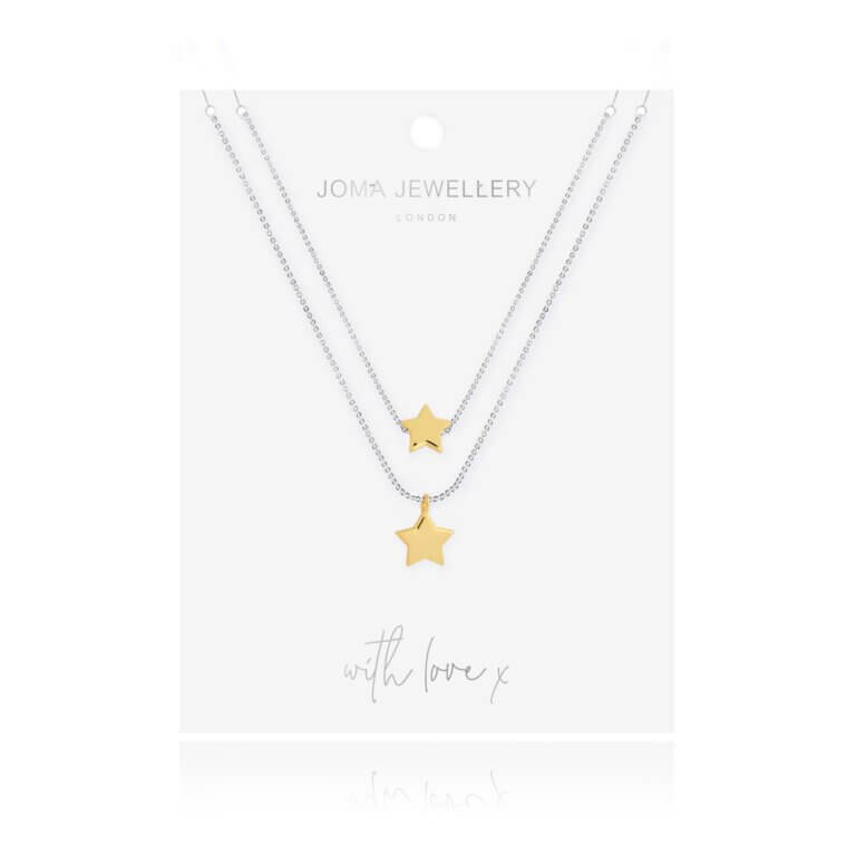 Luella | Star Necklace | Silver And Gold | Necklace | 45cm 40cm + 5cm Extender