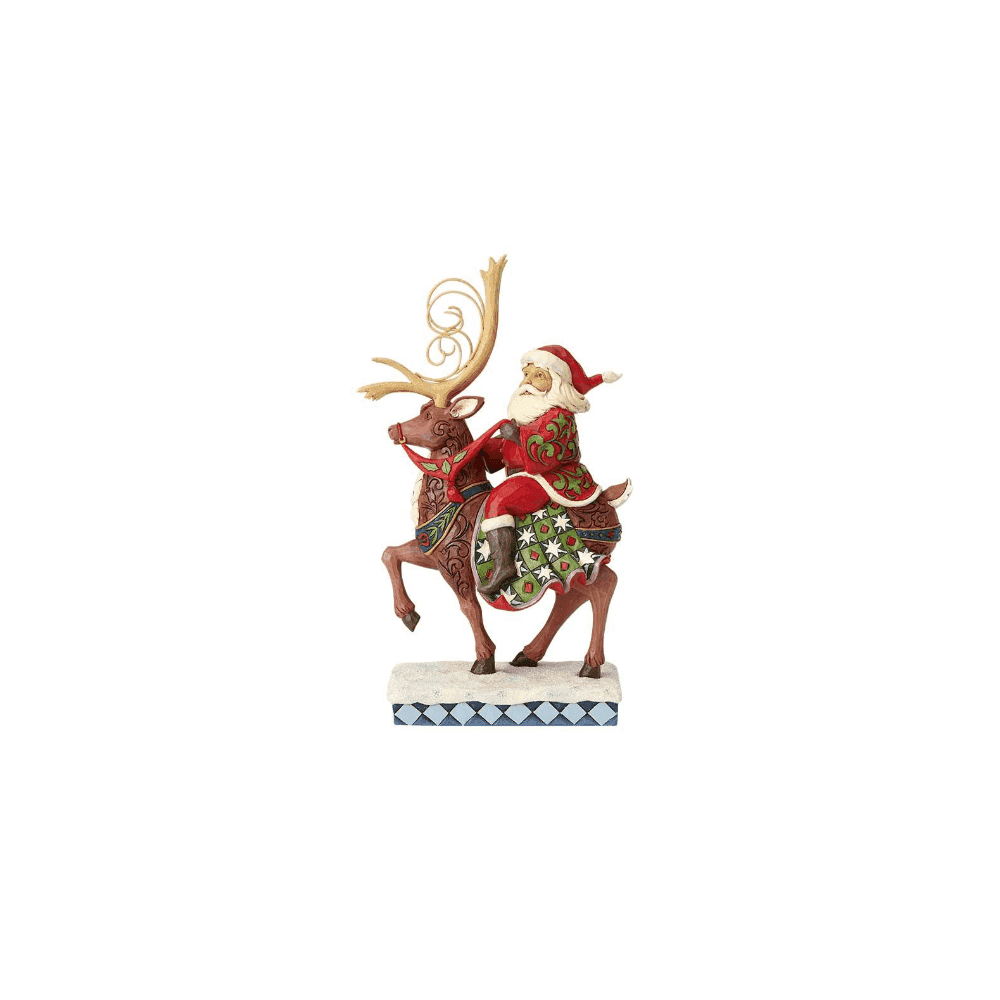 Santa Riding His Reindeer