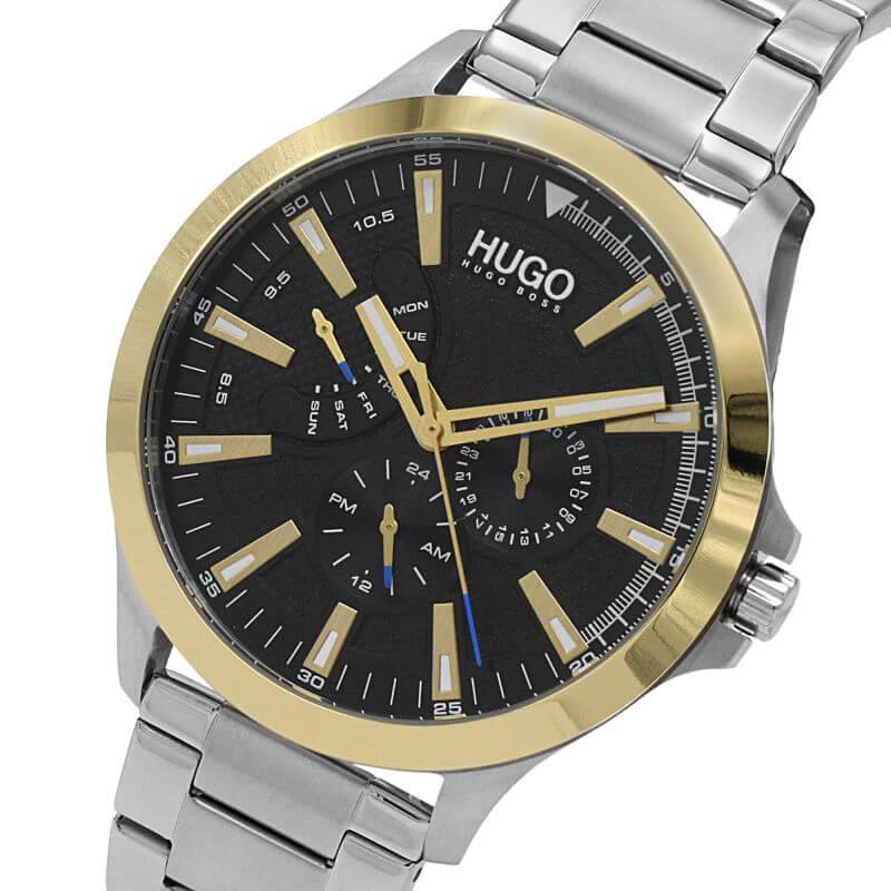 LEAP Black Multifunctional Dial & Steel Bracelet Strap Gents Watch