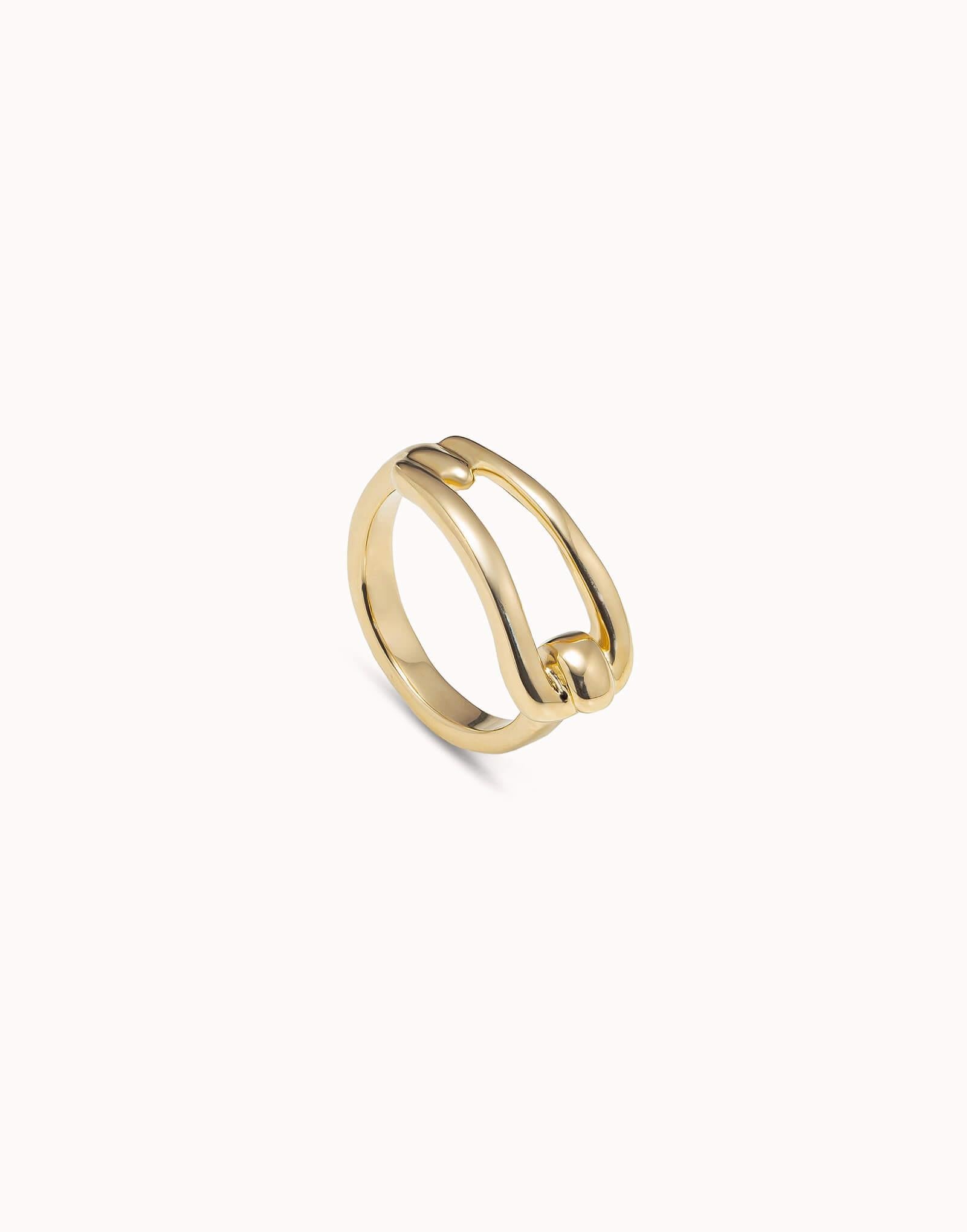 Prosperity Gold Plated Ring With Link Form