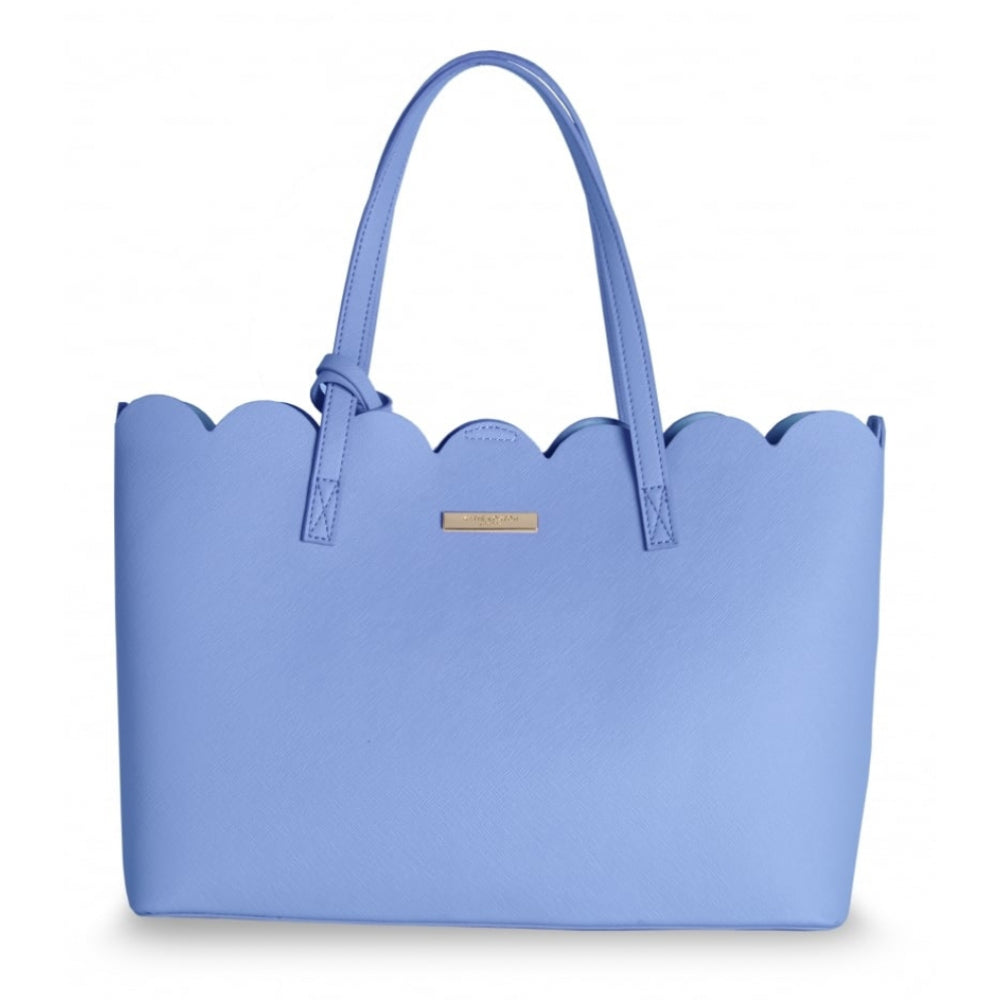 Clara Classic Scalloped Handbag - Cobalt Blue