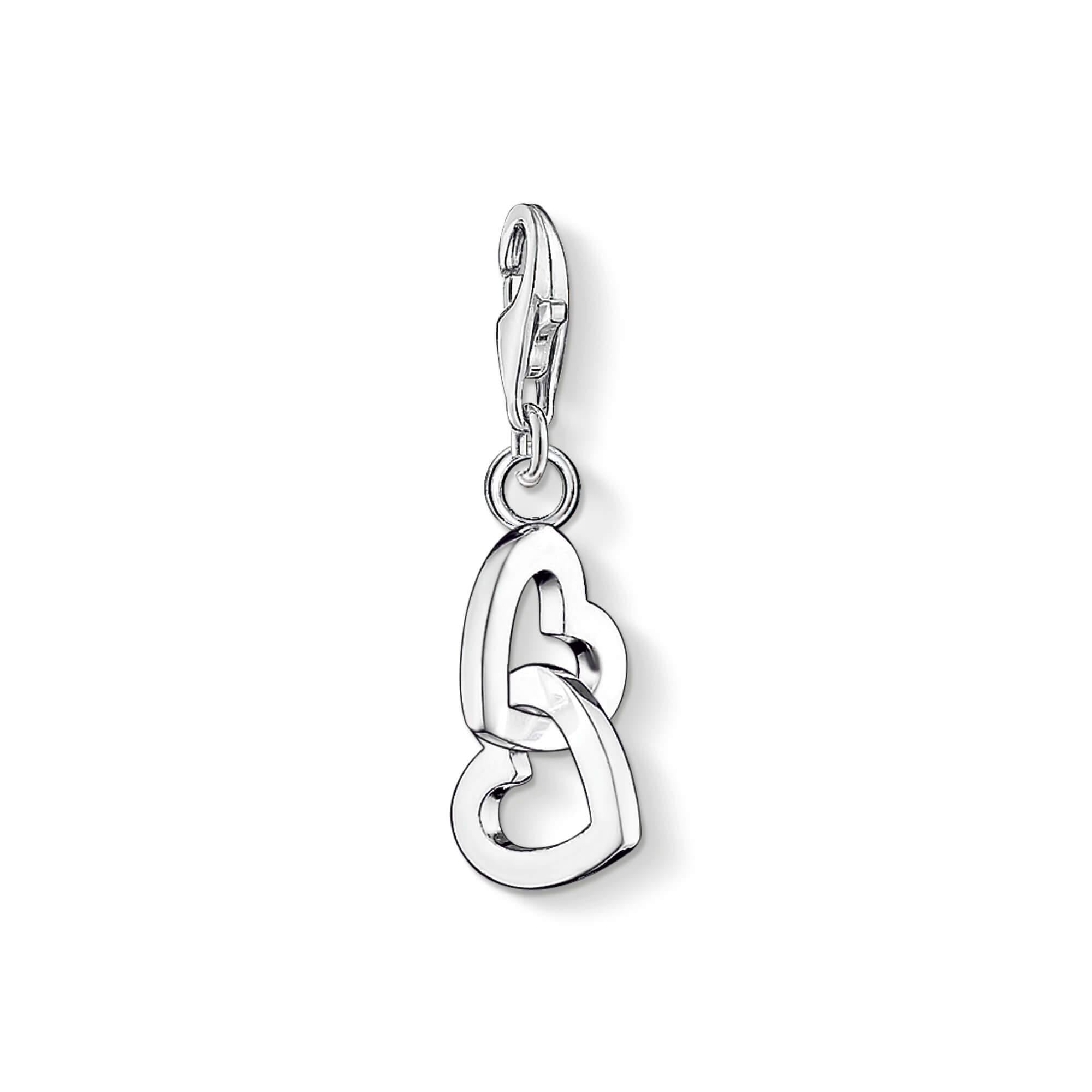 Charm Pendant Intertwined Hearts