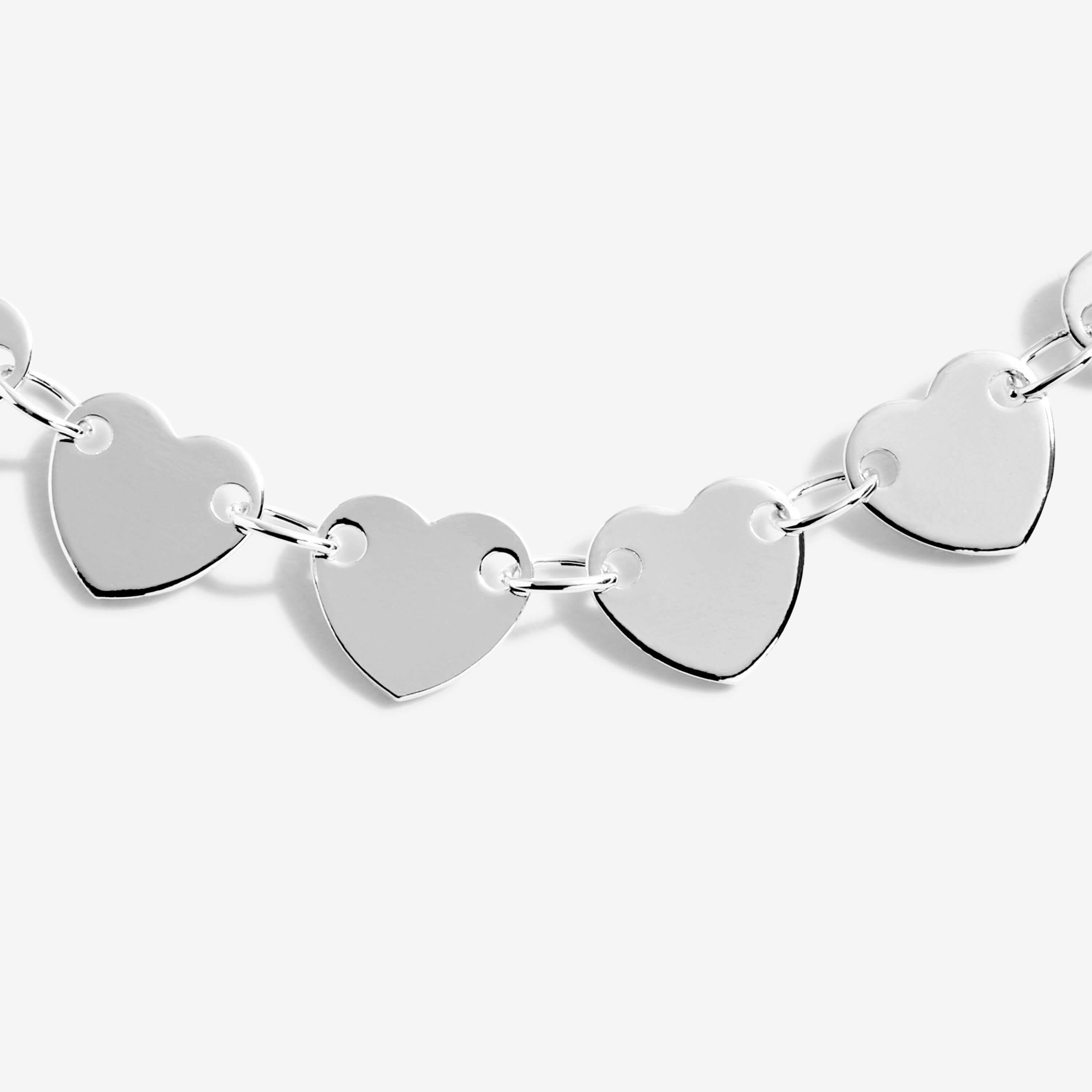 Anklet | Silver Heart Chain | Silver | 26cm Adjustable