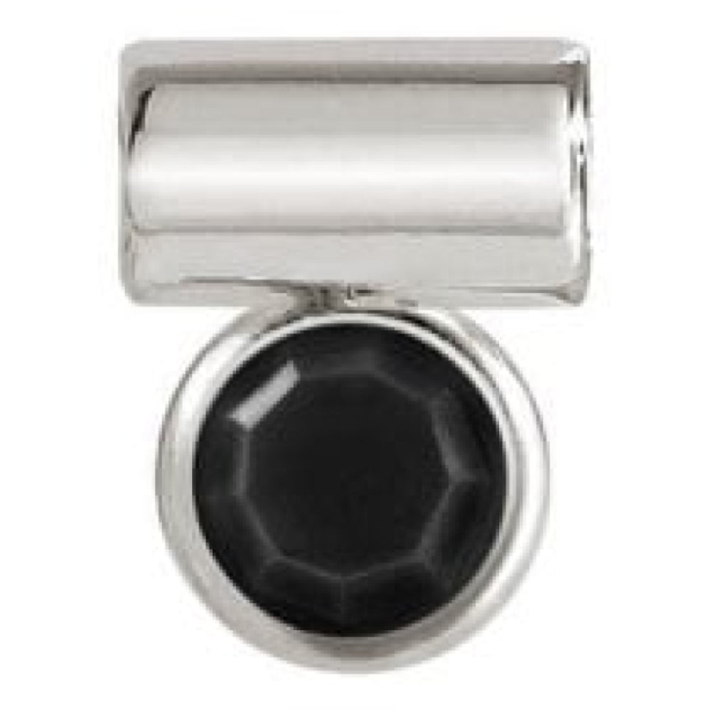 Seimia Round Black Cubic Zirconia Charm