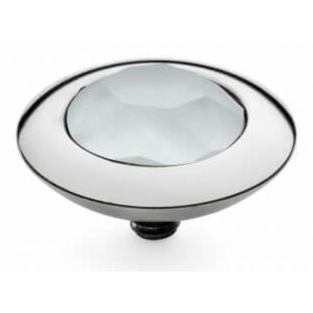 Famosa Stainless Steel 13mm Tondo Powder Blue Ring Top
