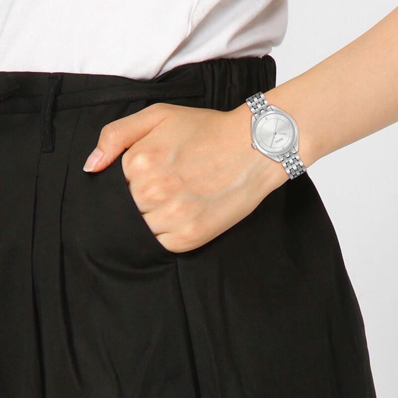 Mae Stainless Steel Link Bracelet Ladies Watch
