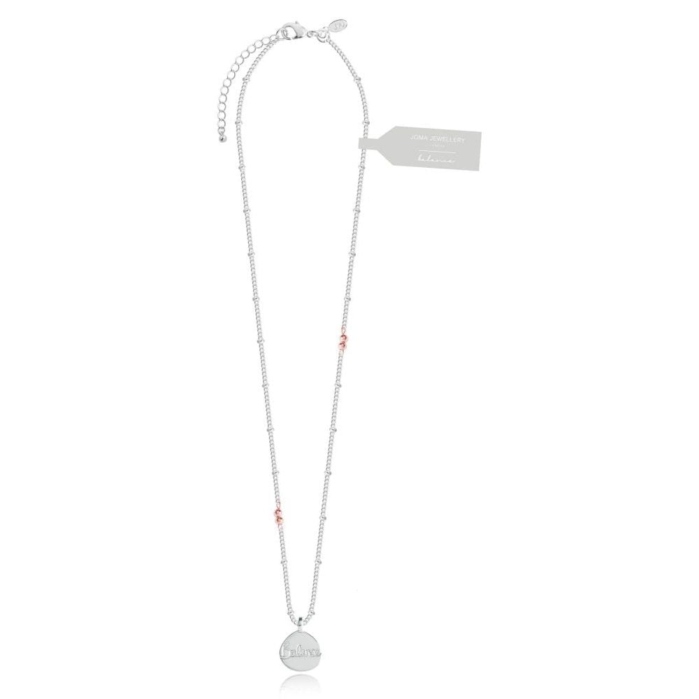 Mantra Necklace - Balance - Silver