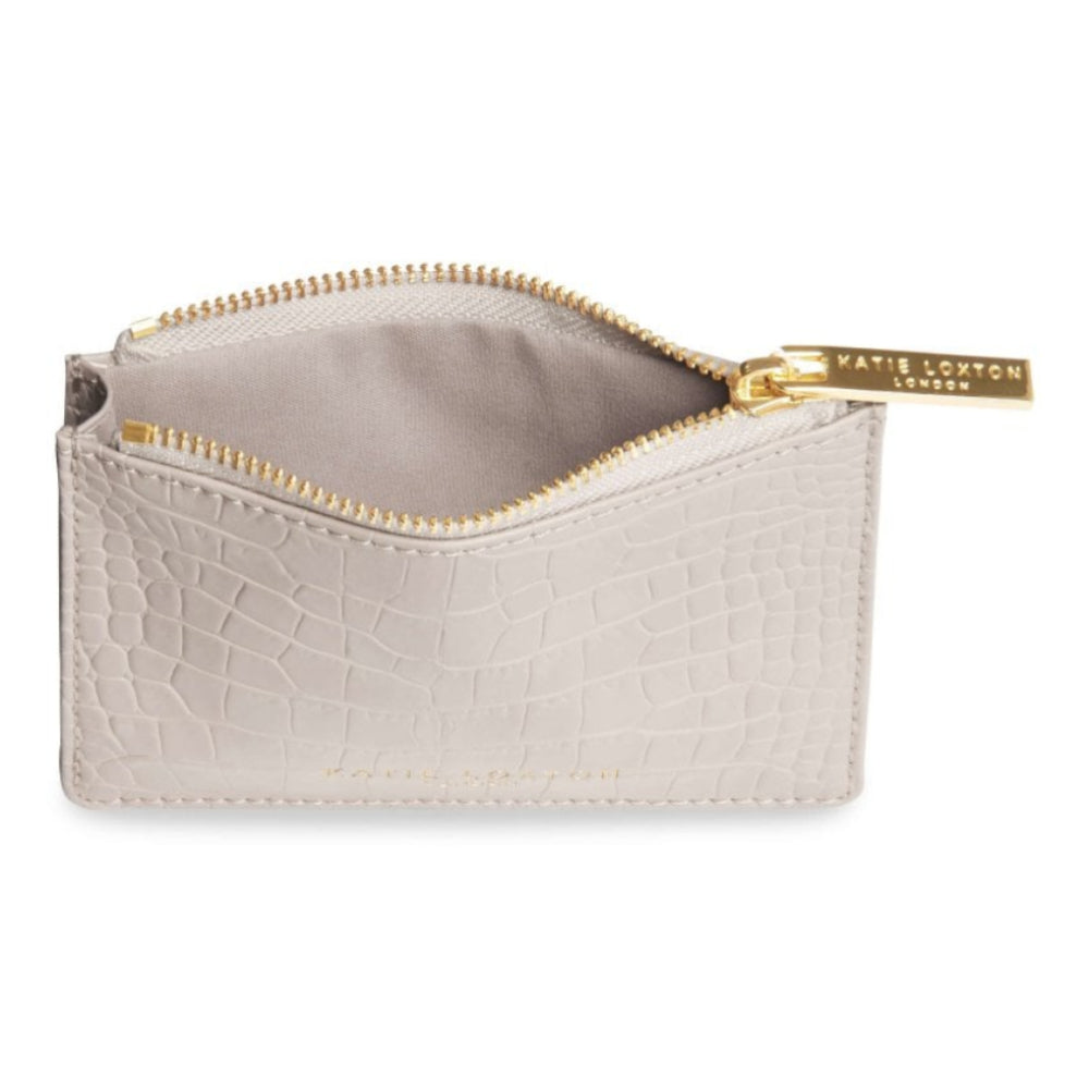 CELINE CROC COIN PURSE - Oyster - 12.5x8.5x1.5cm