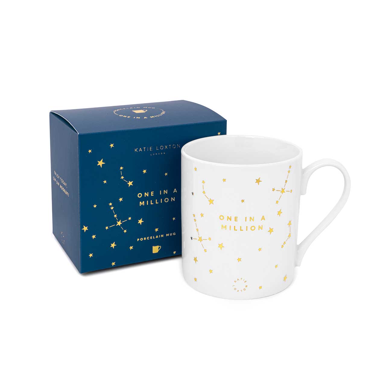 Porcelain Mug | One In A Million | White and Gold