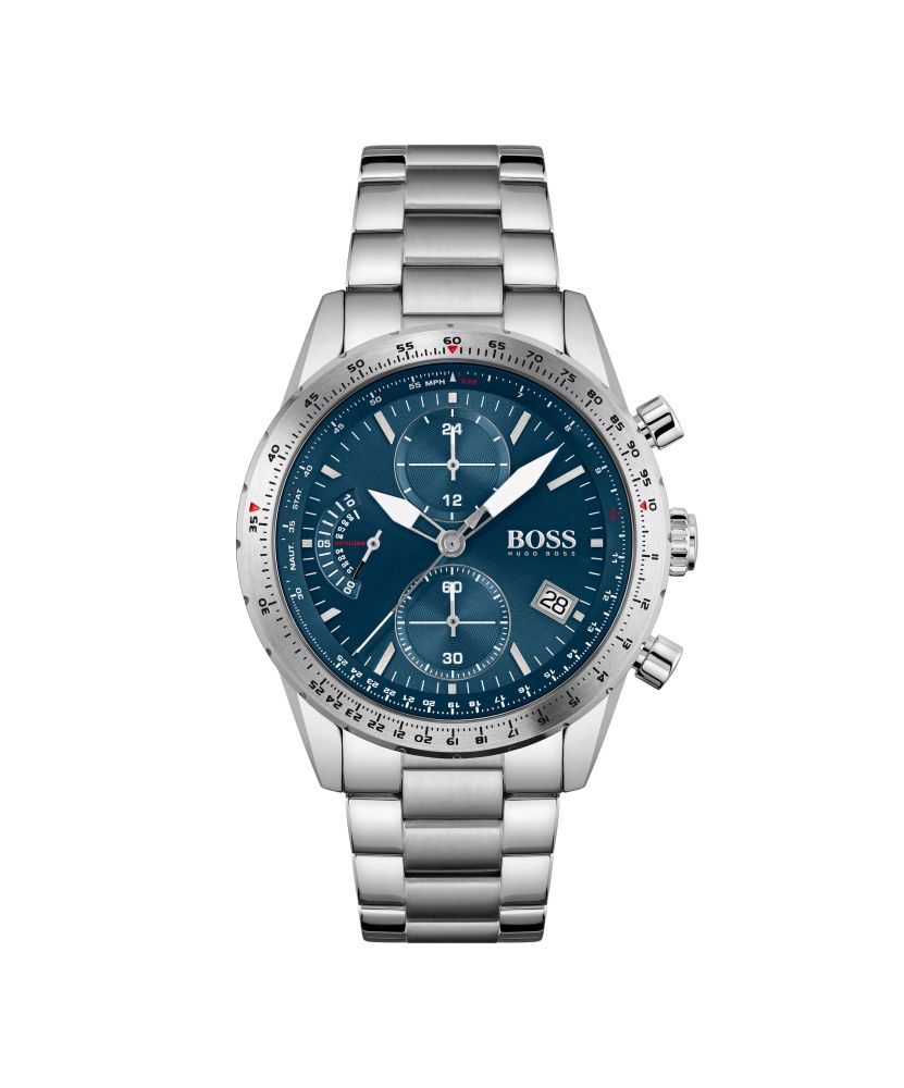 Pilot Edition Chrono Blue Dial & Bracelet Strap Gents Watch