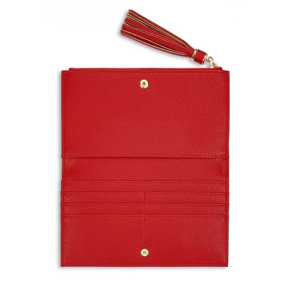Tassel Fold Out Purse | Red