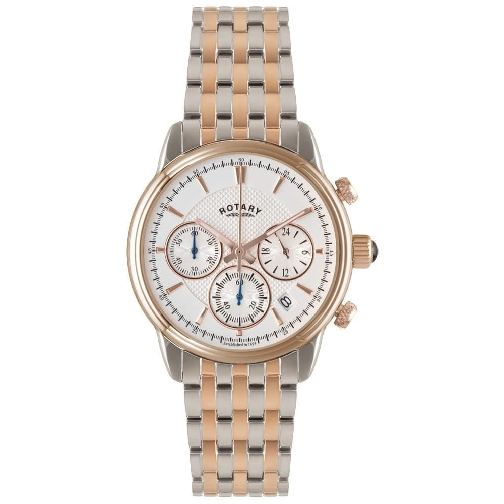 Mens Two Tone Chronograph Watch