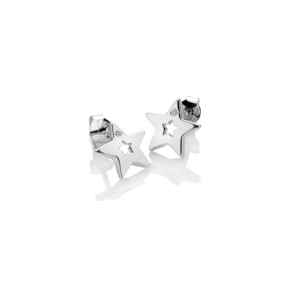 Diamond Amulets Star Earrings