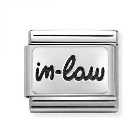 Classic Composable Link In Silver With IN-LAW Text