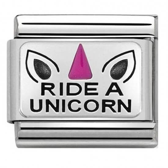 Composable Classic Oxidised Silver Ride A Unicorn Link