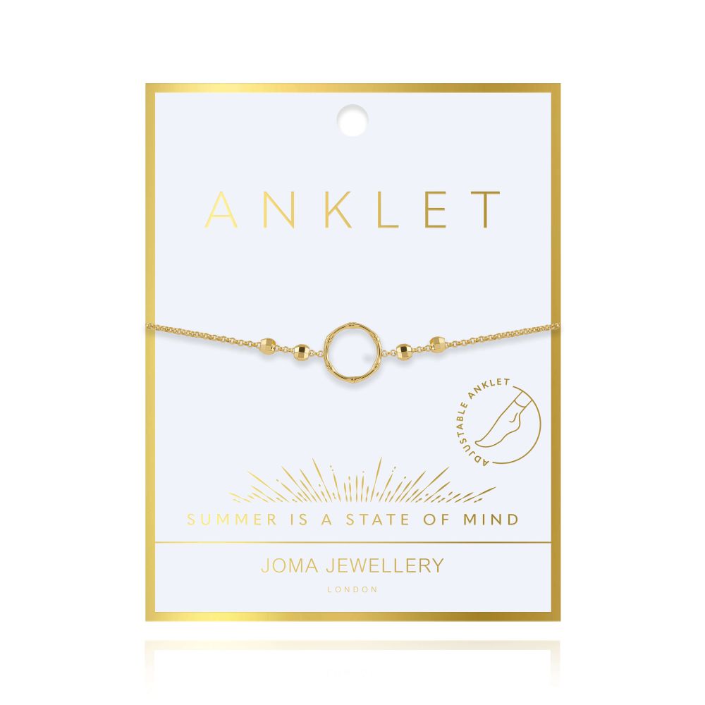 Dainty Bamboo Loop Anklet