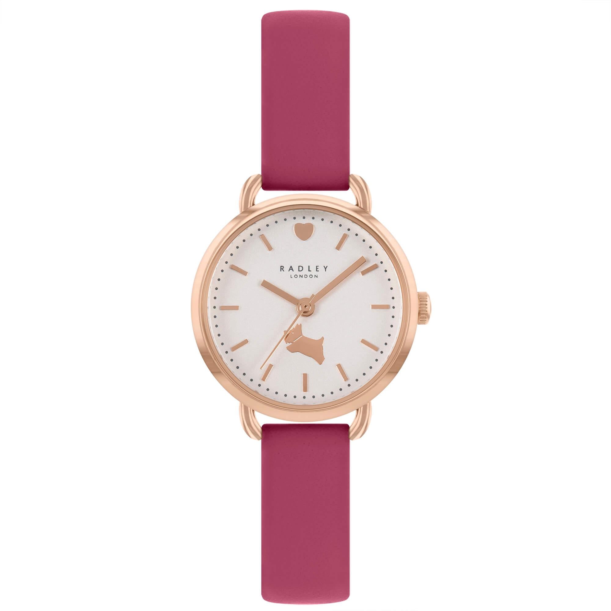 Ladies Dark Cherry Mini Open Shoulder Strap Watch