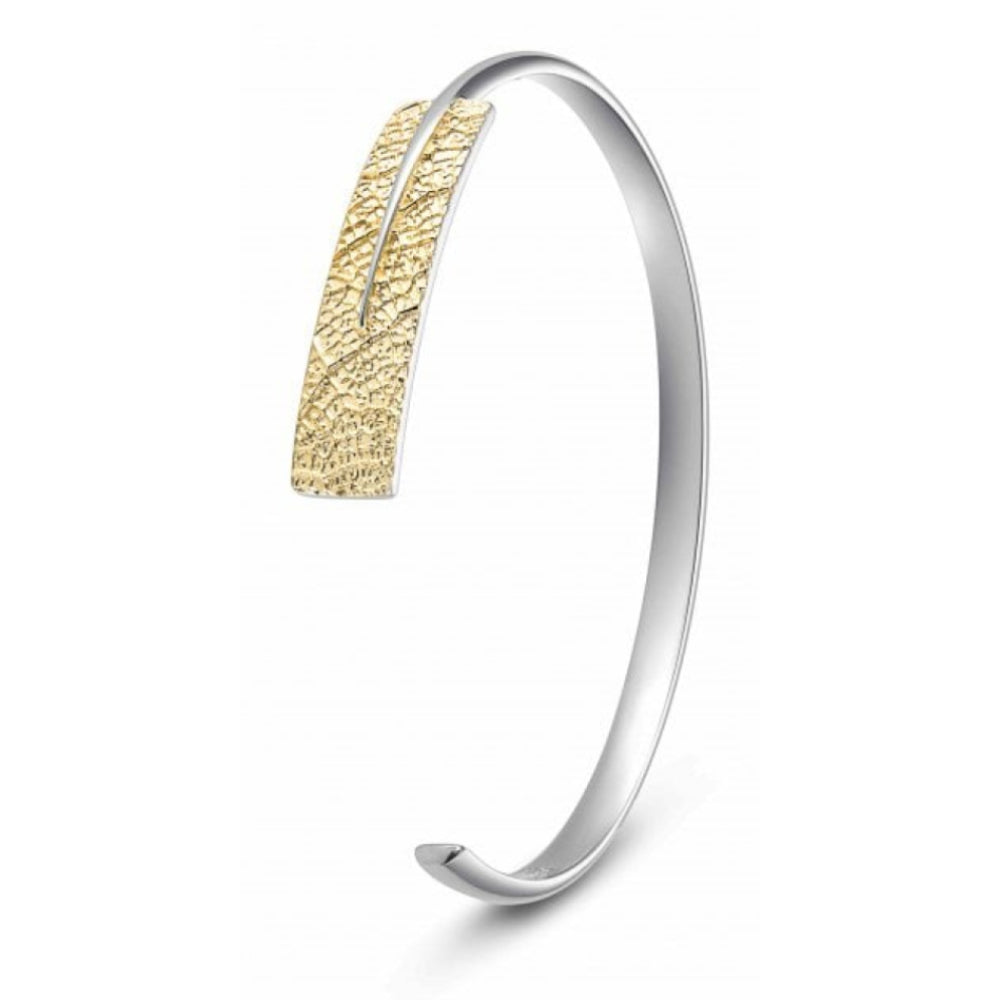 LEAF Bangle Silver/Gold Small