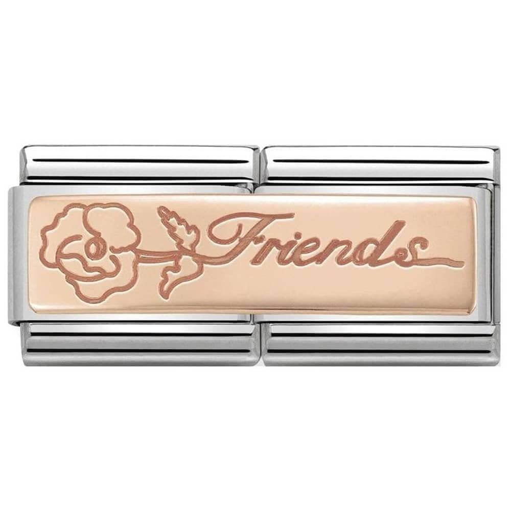 Classic Double Link Friends With Flower