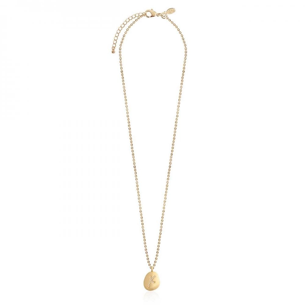 Amore Gold Pave Kiss Necklace 46cm + 5cm Ext