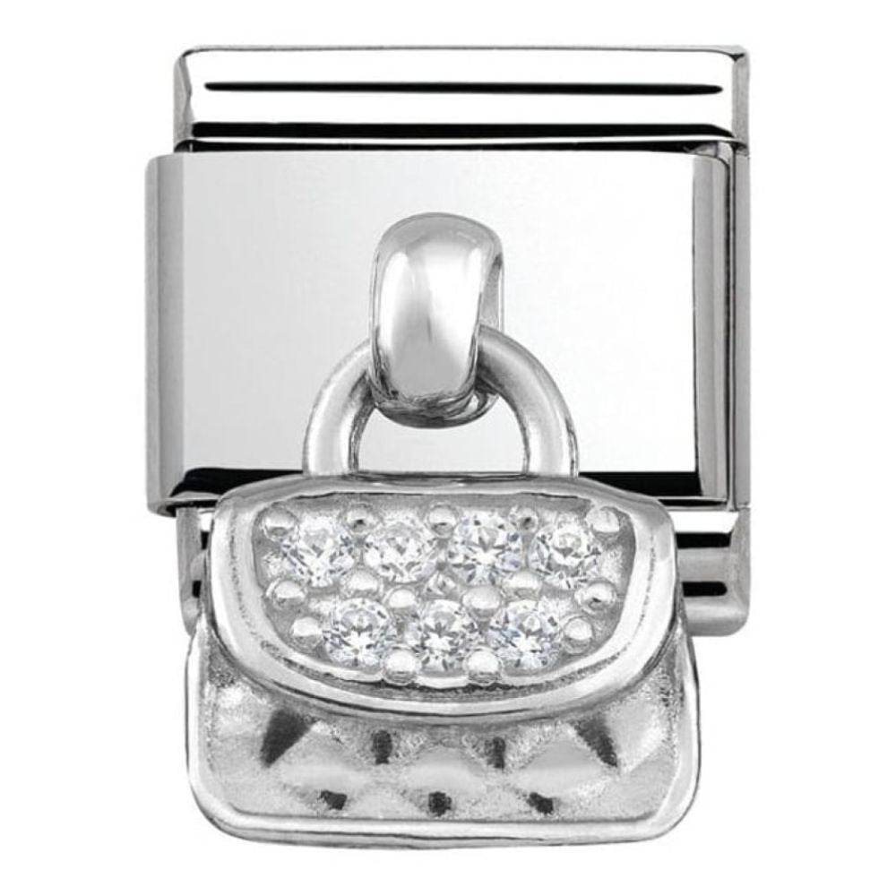 Classic CZ Bag Charm Link