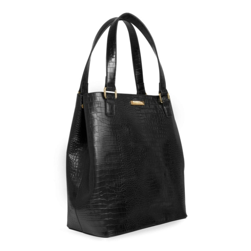 CELINE CROC DAY BAG - Black - 32x30x15cm