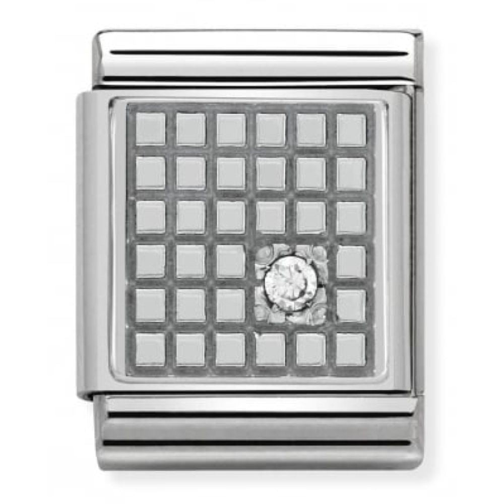 Big CZ Oxidised Grid