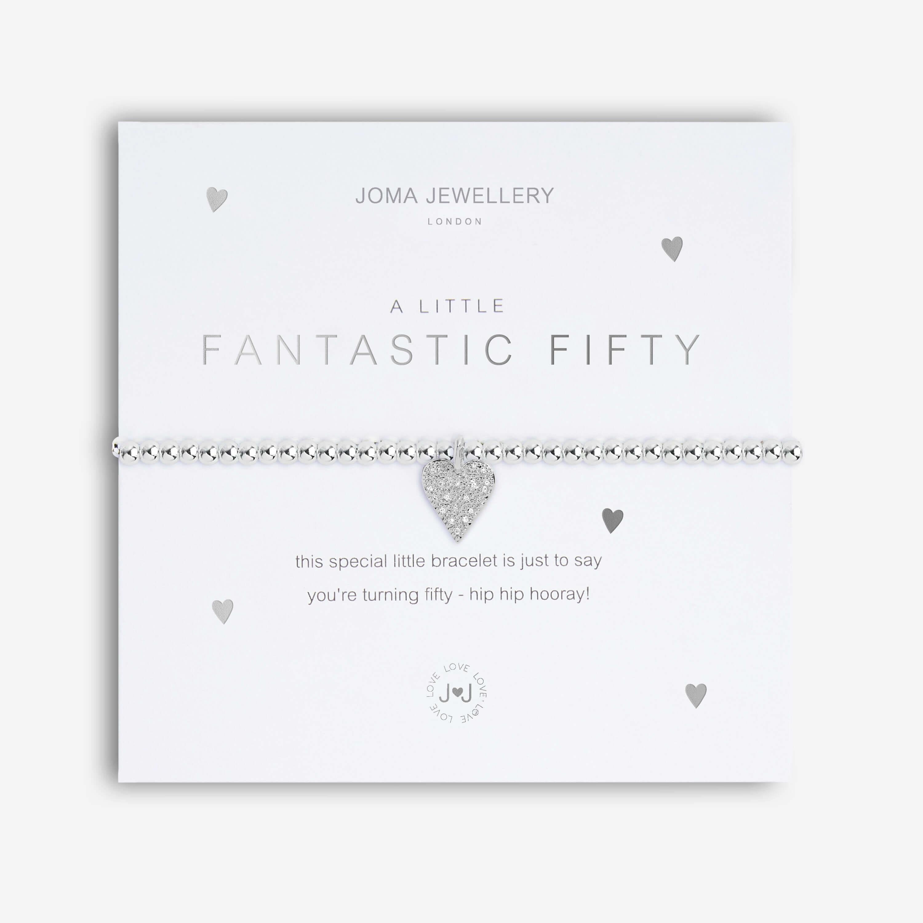 A Little | Fantastic Fifty | Silver | Bracelet | 17.5cm Stretch