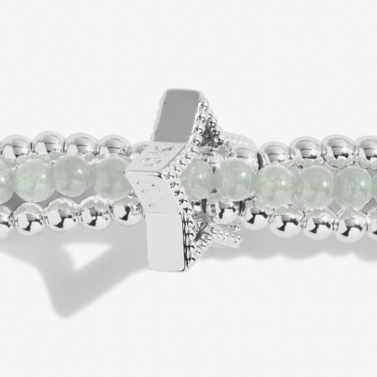 Wellness Stones | Amazonite Bracelet | Silver | 17.5cm Stretch
