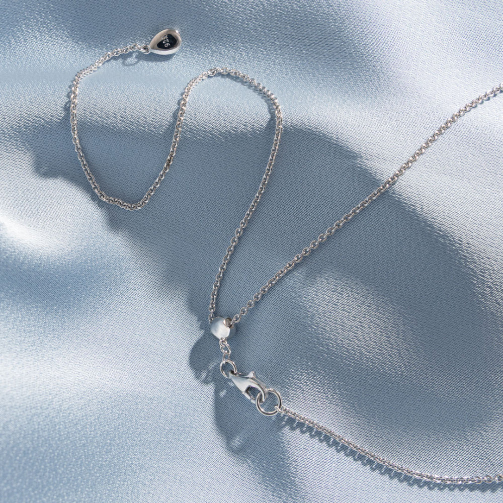 Coast Pebble Pearl Station Toggle Necklace