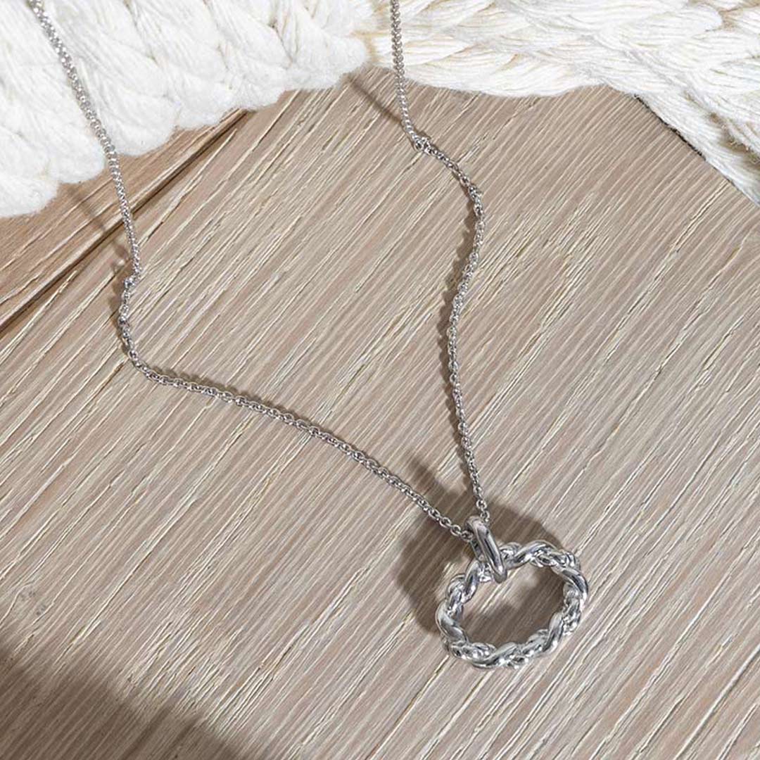 Marina Rope Twist Oval Necklace